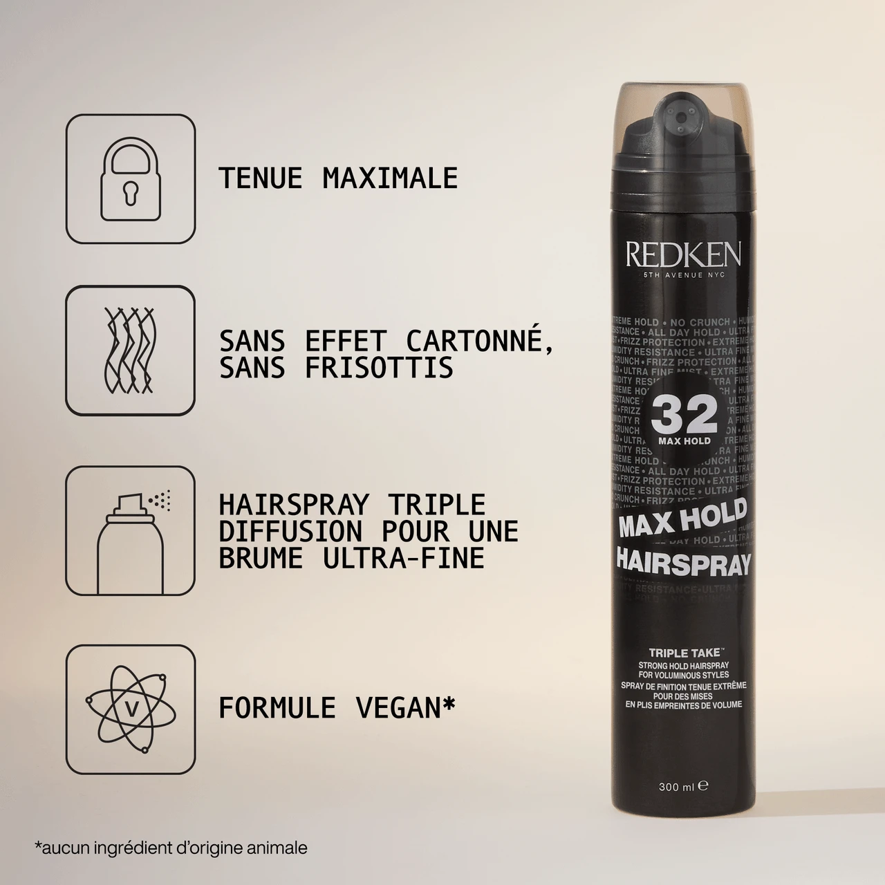 Max Hold Hairspray 32 Redken 300ml 2 Max Hold Hairspray 32 Redken 300ml – Image 2