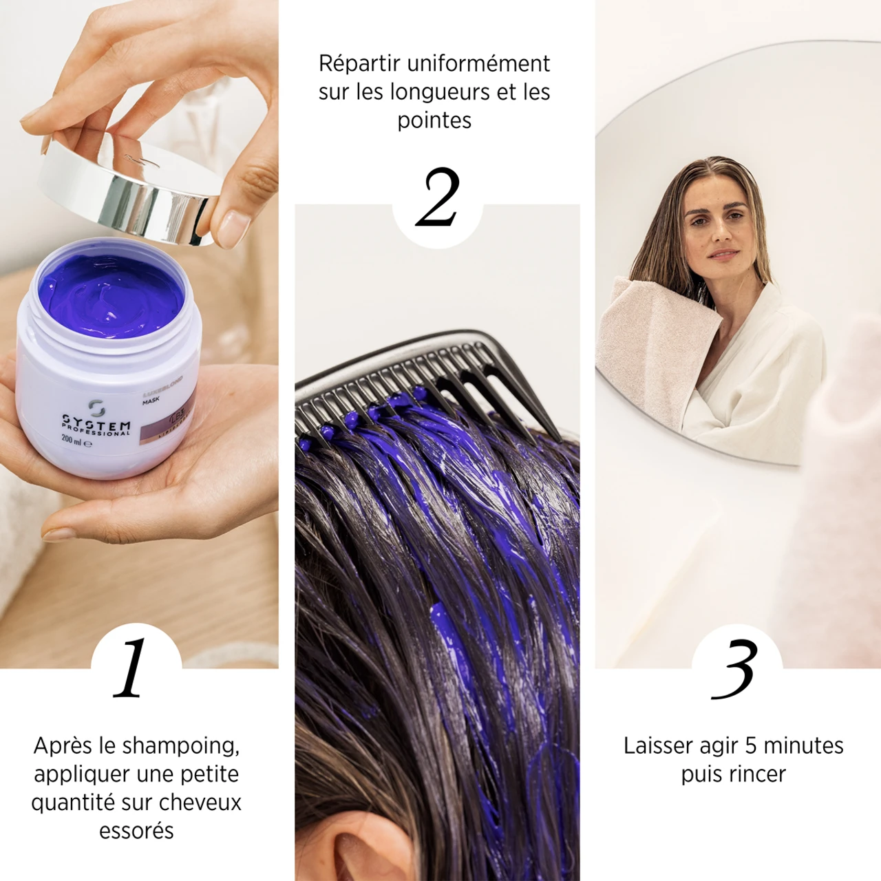Masque LuxeBlond System Professional 200ml 3 Masque LuxeBlond System Professional 200ml – Image 3