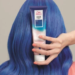 Masque Color Fresh Wella Blue 150ml -Magasin De Produits Capillaires blue wella color fresh 150ml 88522.1684847138