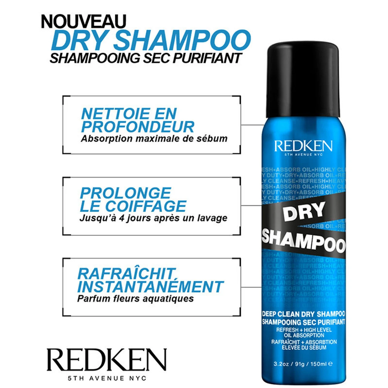 Shampoing Sec Purifiant Redken 150ml 2 Shampoing Sec Purifiant Redken 150ml – Image 2
