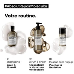 Shampooing Absolut Repair Molecular L'Oréal Professionnel 500 Ml -Magasin De Produits Capillaires molecular 1 25564.1694081532.1280.1280 68640.1694081968