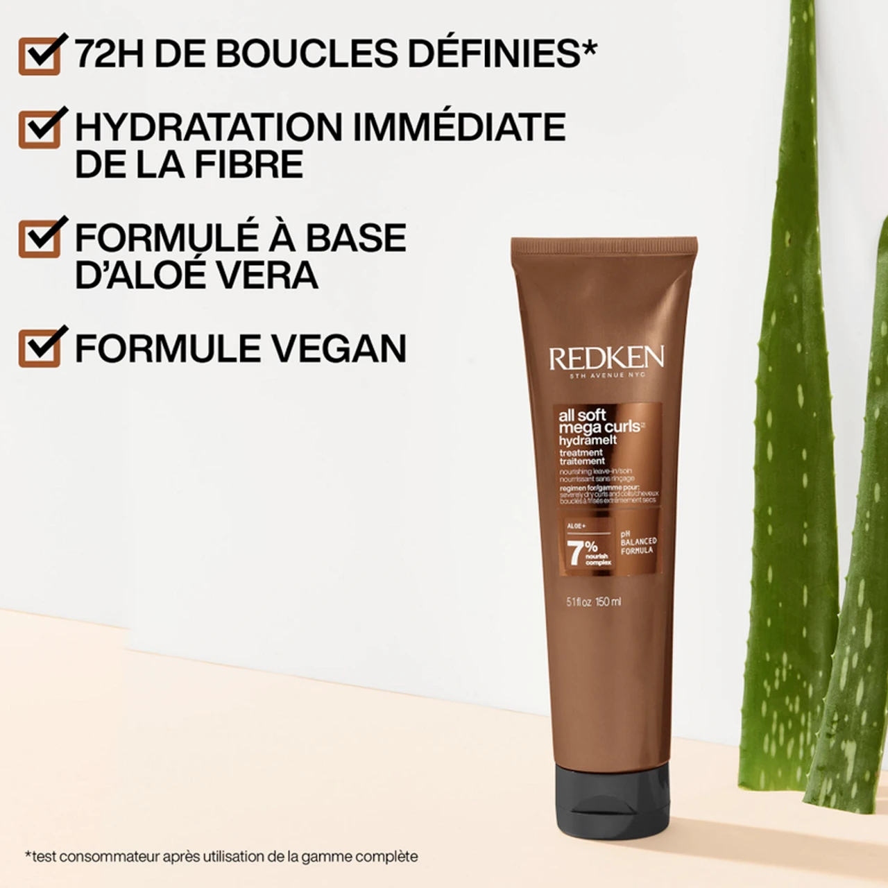 Soin Sans Rinçage Hydratant All Soft Mega Curls Redken 150ml 2 Soin Sans Rinçage Hydratant All Soft Mega Curls Redken 150ml – Image 2